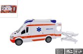 Toys Amsterdam Ambulance Junior 27 Cm Wit 2-delig