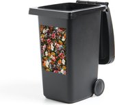 Container sticker Bloemen - Vlinder - Design - Kunst - Abstract - Schilderij - Oude meesters - 40x60 cm - Kliko sticker
