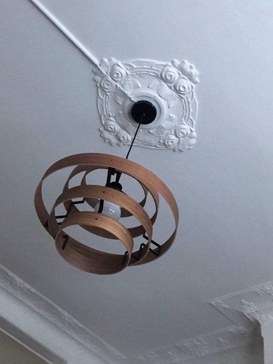 ETH Hanglamp - Plafondlamp Walnut hout - metaal