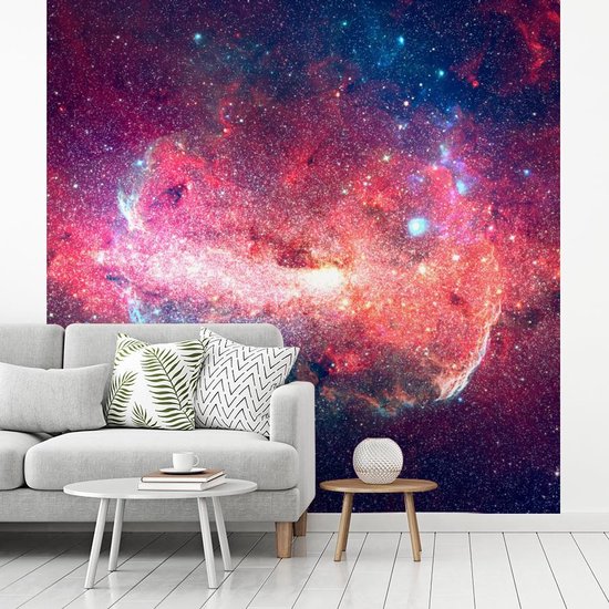 Papier Peint - Papier peint photo Etoiles - Oranje - Univers - Largeur 240 cm x Hauteur 240 cm