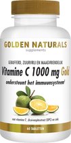 Golden Naturals Vitamine C 1000 mg Gold (60 veganistische tabletten)