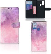 Telefoonhoesje Alcatel 1S (2021) Flipcase Pink Purple Paint