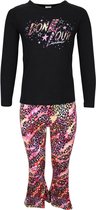 Babes & Binkies Setje Madame pink panter Kids Zwart, Paars - Maat 104/110