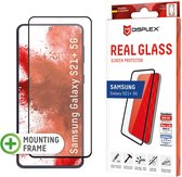 Displex Screenprotector Real Glass Full Cover Fingerprint Sensor voor de Samsung Galaxy S21 Plus