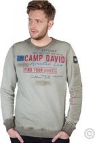 Camp David ® Sweatshirt met ronde hals Oil Dyed, groen