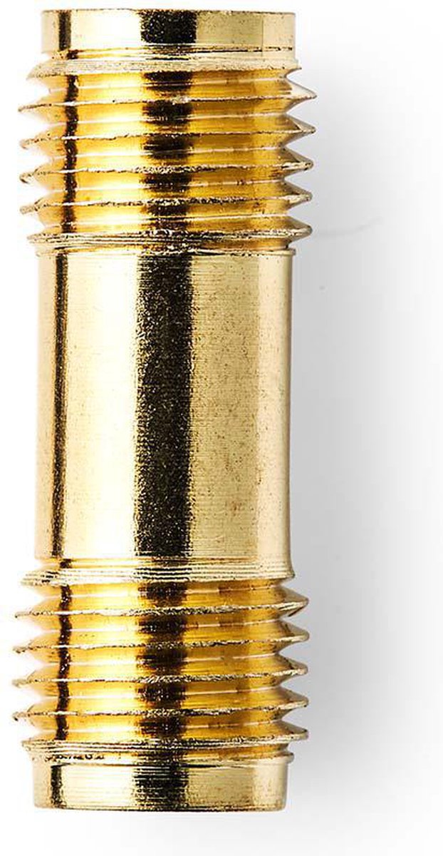 Nedis SMA-Adapter - SMA Female - SMA Female - Verguld - 50 Ohm - Recht - Koper - Goud - 2 Stuks - Envelop
