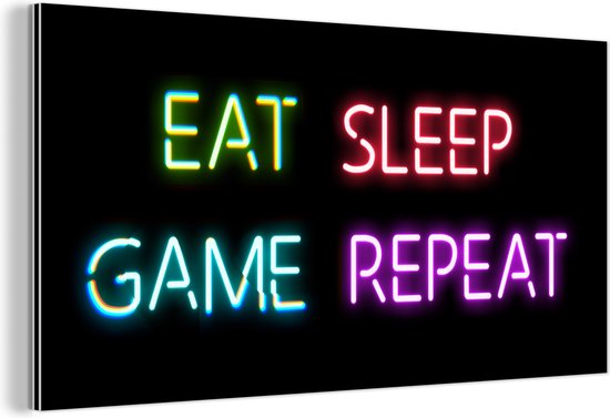 Toile tableau Peinture Repeat Gaming Murale Art Poster Gamer