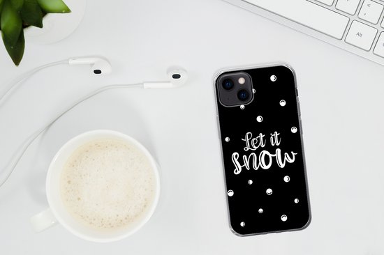 Coque iPhone 13 mini - Noël - Neige - Citations - Siliconen