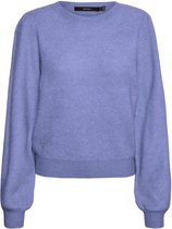 Vero Moda Trui Vmlefile Ls O-neck Puff Blouse Color 10253211 Grapemist/w. Melange Dames Maat - XL