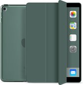 Hoes geschikt voor Apple iPad 2019/2020/2021 – 10.2 Inch Ipad 7/8/9 Magnetische Smart Folio Book Case – Groen -papierachtig-Screenprotector iPad 7 – iPad 8 -  iPad Hoesje - Ipad Case - Ipad Hoes - Autowake - Magnetic - Tri-fold – Tablethoes