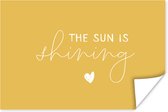 Affiche Citations - Le soleil brille - Proverbes - 30x20 cm