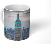 Mok - Het Empire State Building verlicht in New York - 350 ML - Beker