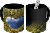 Magische Mok - Foto op Warmte Mok - Bos - Hart - Water - 350 ML