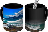Magische Mok - Foto op Warmte Mok - Panorma van het beroemde strand Ipanema in Brazilië - 350 ML