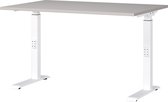 Bureau Galileo Wit Kasjmier - Hoogte 91 cm - In hoogte verstelbaar