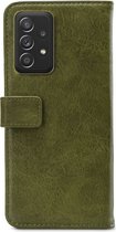 Mobilize Elite Gelly Telefoonhoesje geschikt voor Samsung Galaxy A52/A52 5G/A52s 5G Hoesje Bookcase - Groen