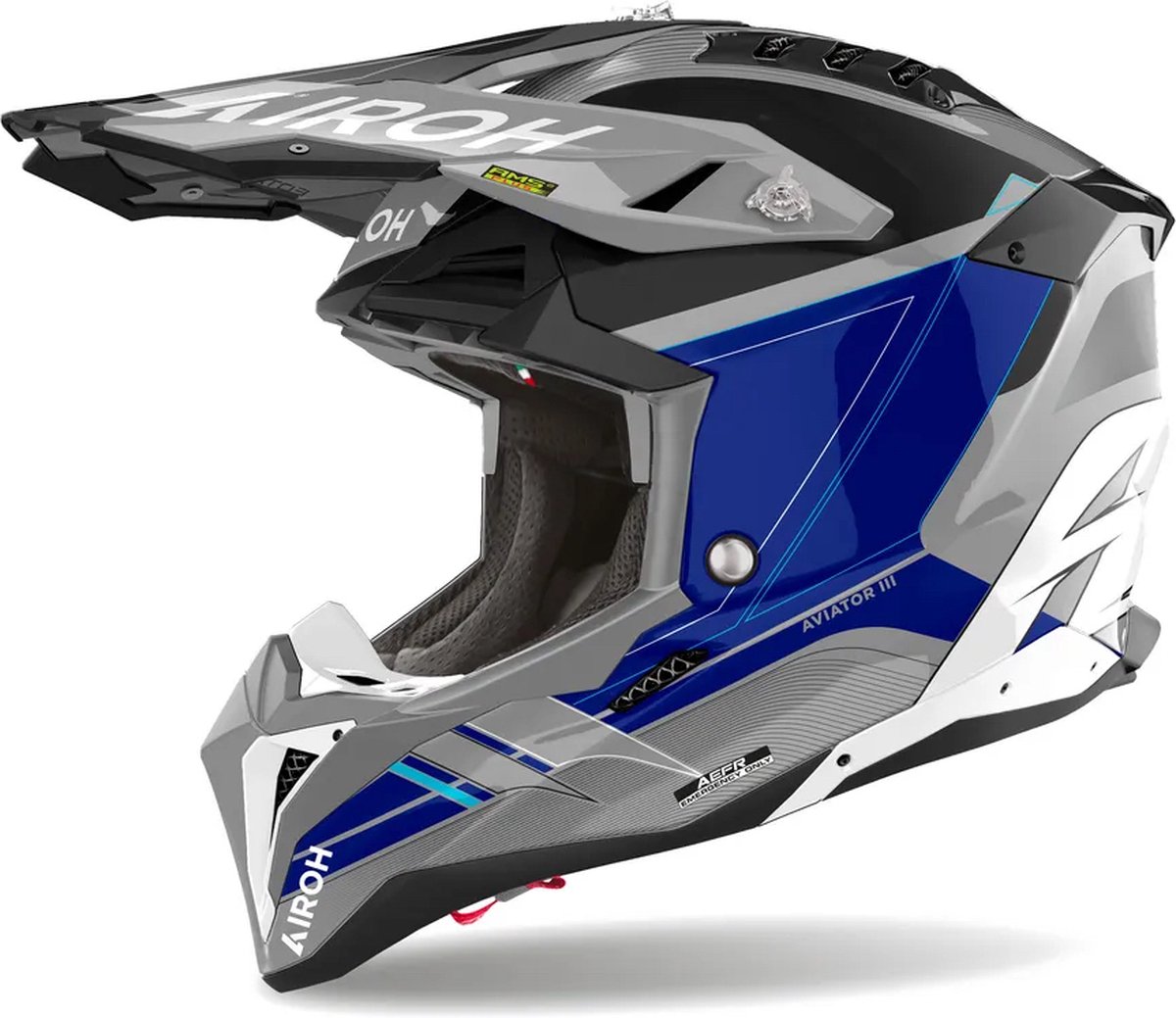 Airoh Aviator 3 Saber Blue XL - Maat XL - Helm
