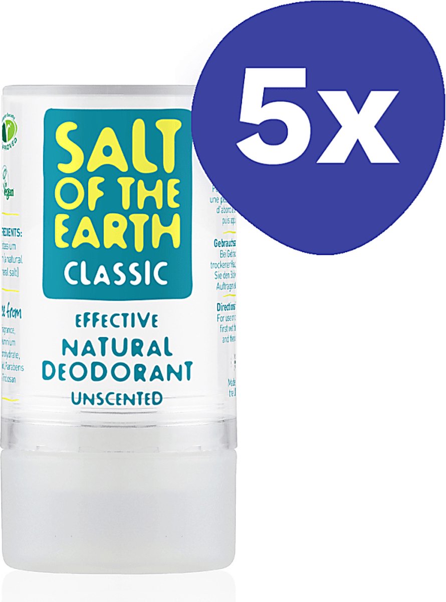 Goedkoopste Salt of the Earth Classic Natural Deodorant (5x 90gr