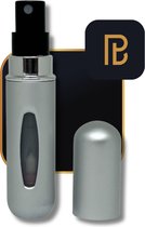 PerfumeBuddy - The Mini Buddy® - Parfum Verstuiver - 5ML - Navulbaar - Reisflesje - Mini Parfum Flesje - Parfum Verstuiver Navulbaar - Matt Zilver - 5ML