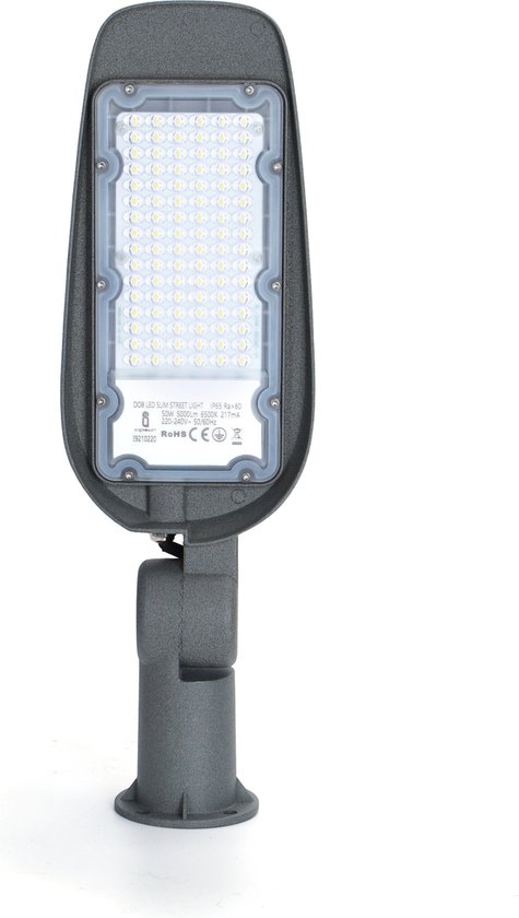 Foto: Aigostar actie led straatlamp ip65 100w 10 000 lumen 6500k daglicht wit 3 jaar garantie