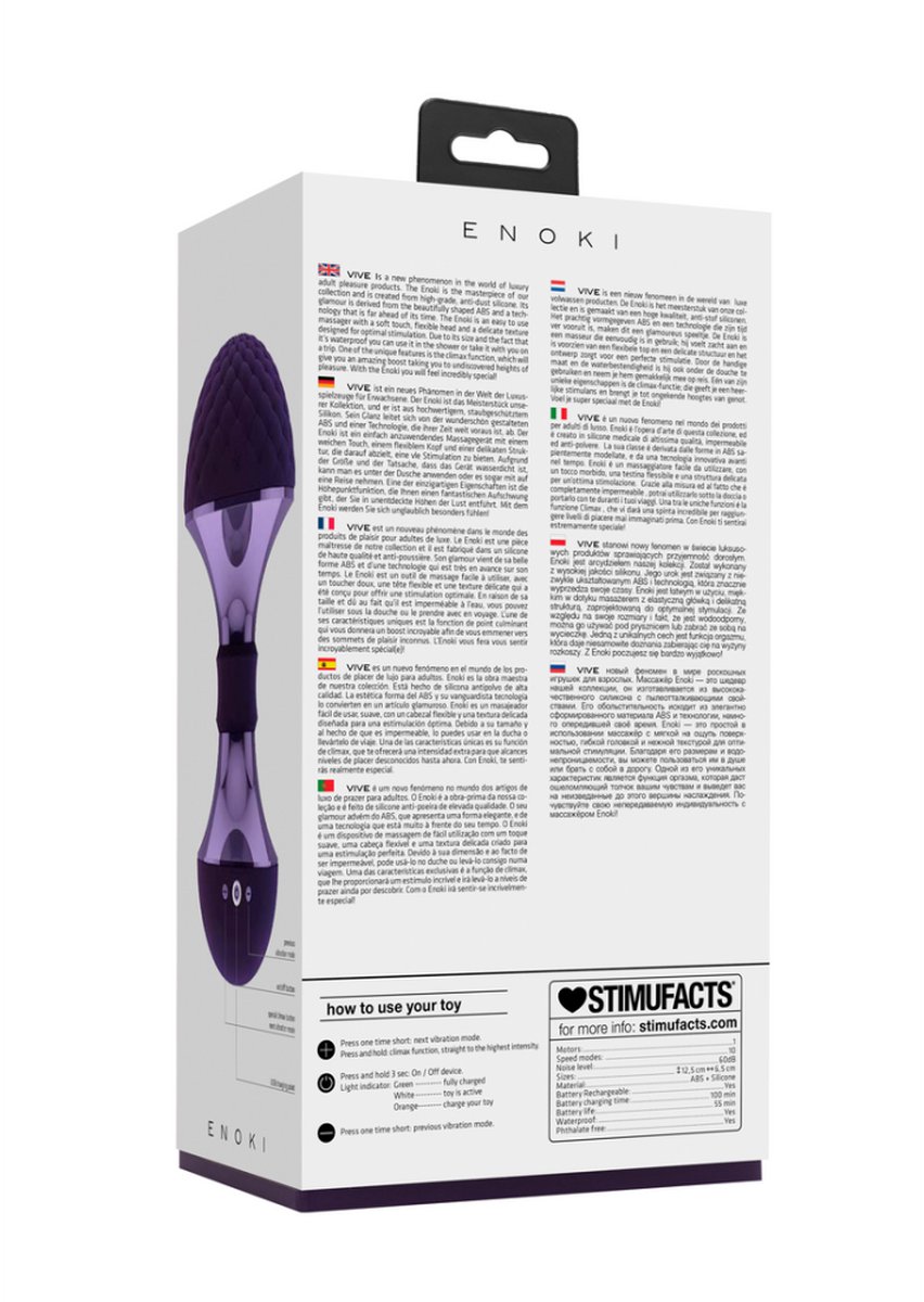 Goedkoopste VIVE by Shots - Enoki - Bendable Massager - Purple