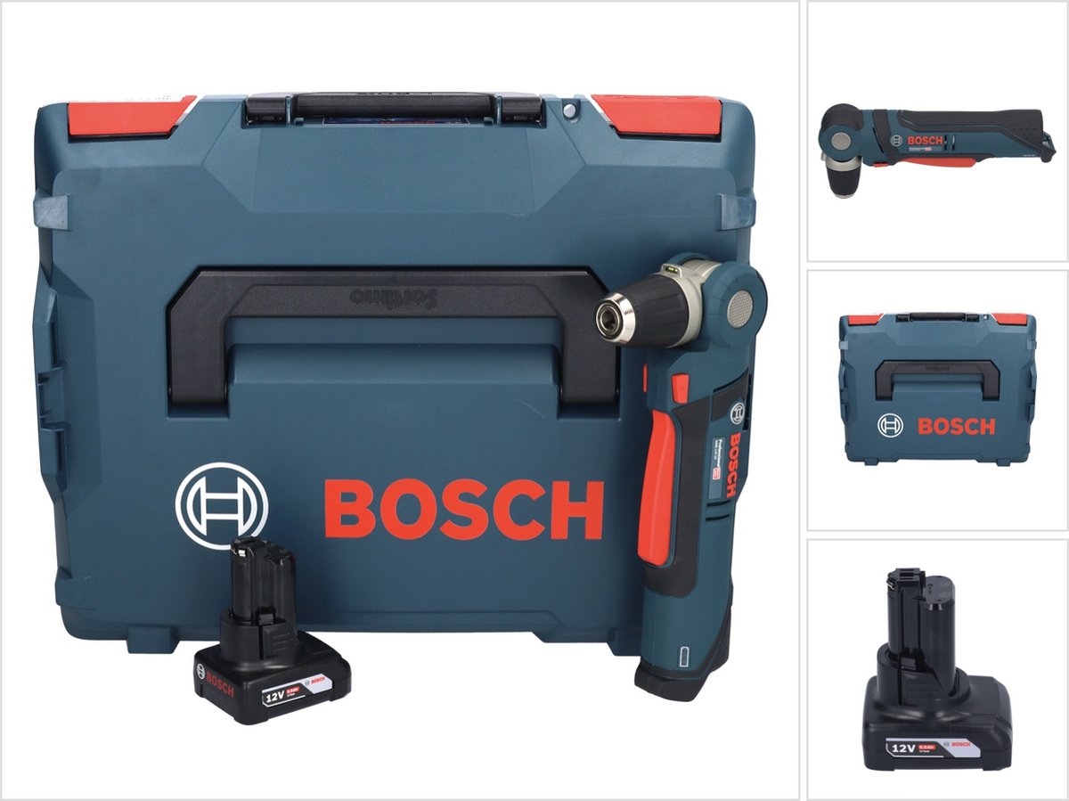 Bosch Professional GWB 12V-10 accu haakse boormachine 12 V + 1x accu 6.0 Ah + L-Boxx - zonder oplader