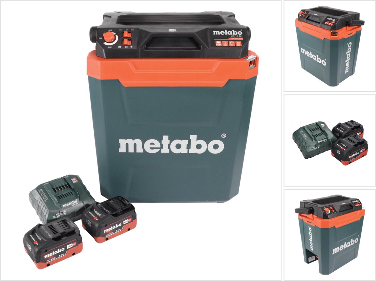 Metabo KB 18 BL accukoeler 18 V met warmhoudfunctie 28 l borstelloos + 2x accu 8.0 Ah + lader