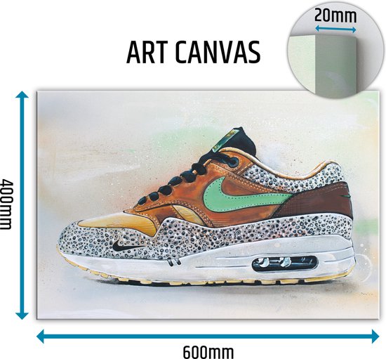 Sneaker canvas atmos safari green 60x40 cm
