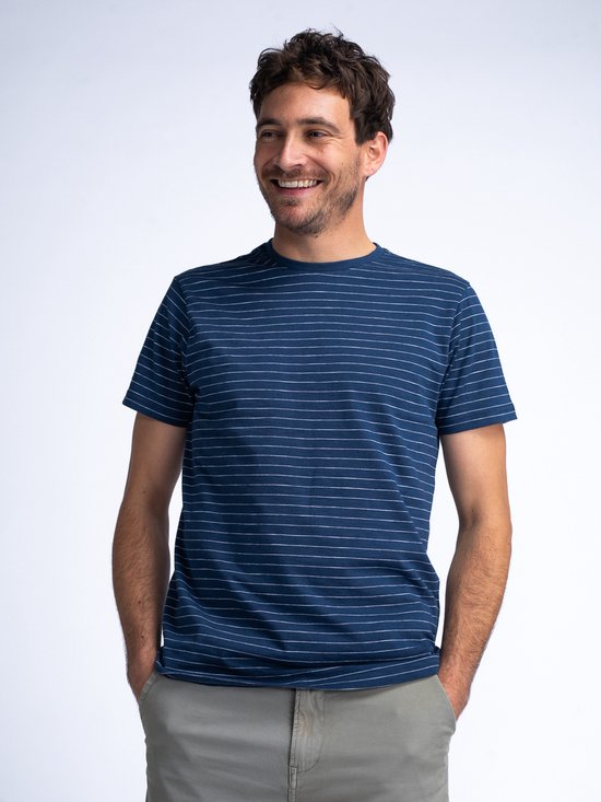 Petrol Industries - T-shirt rayé pour homme Beachside - Blauw - Taille XL