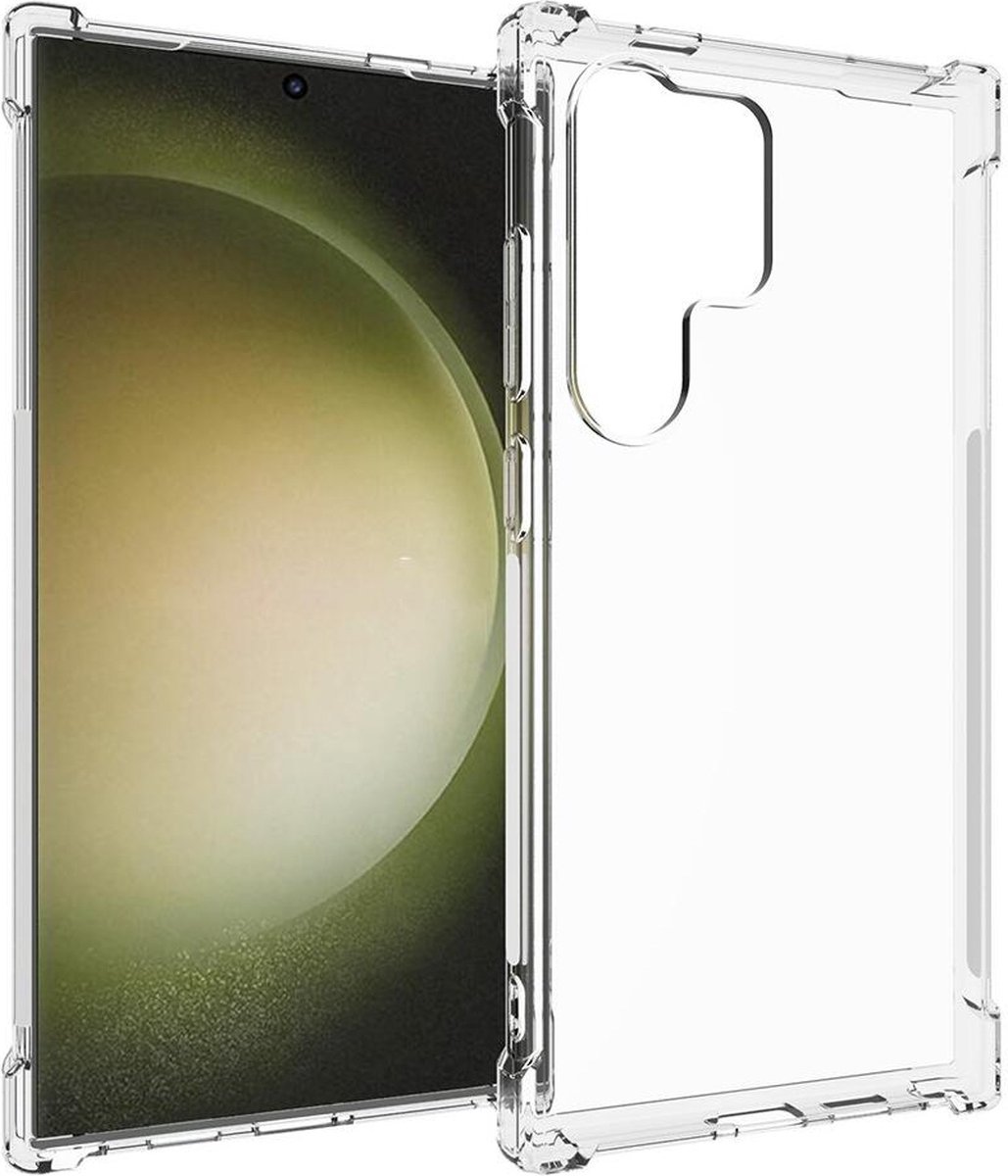 Transparant Schokbestendig TPU Hoesje Geschikt voor Samsung Galaxy S24 Ultra | Back Cover | Dun | Flexibel | Shockproof | Doorzichtig