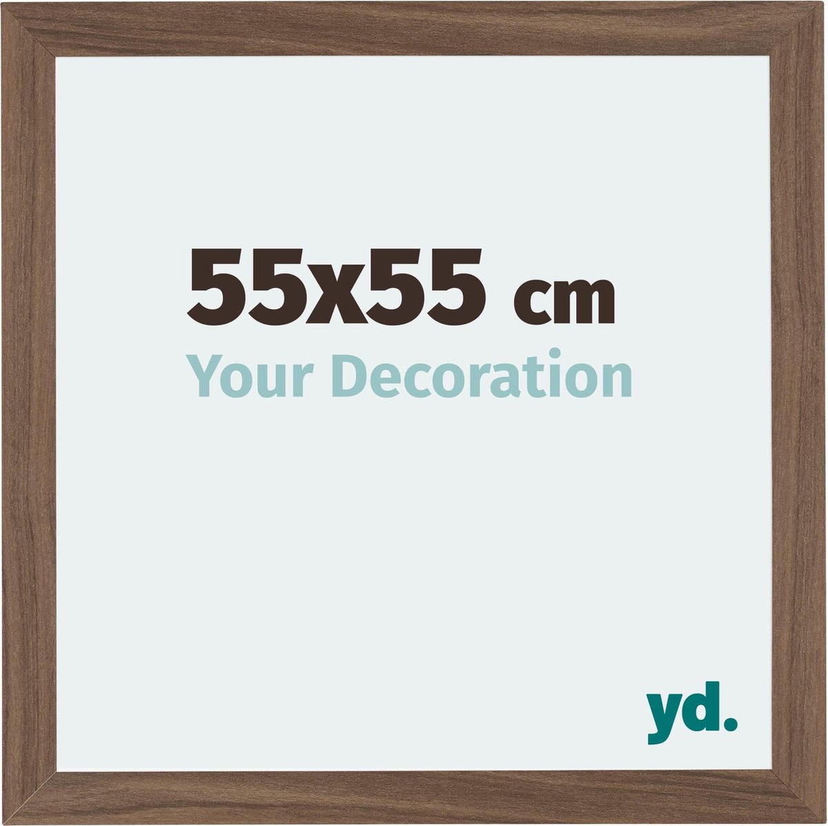 Your Decoration - Fotolijst 55x55 cm - MDF - Walnoot Donker - Mura