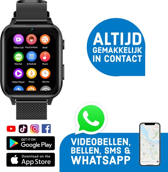 Wiesba WB5 smartwatch kinderen gps horloge kind kinderhorloge