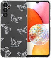 iMoshion Hoesje Geschikt voor Samsung Galaxy A14 (4G) / A14 (5G) Hoesje Siliconen - iMoshion Design hoesje - Meerkleurig / Butterfly
