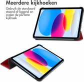 iMoshion Tablet Hoes Geschikt voor iPad 10 (2022) 10.9 inch - iMoshion Trifold Bookcase - Rood