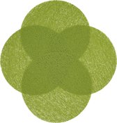 Set van 4 placemats, 38 cm, groen (verder beschikbaar), afwasbaar