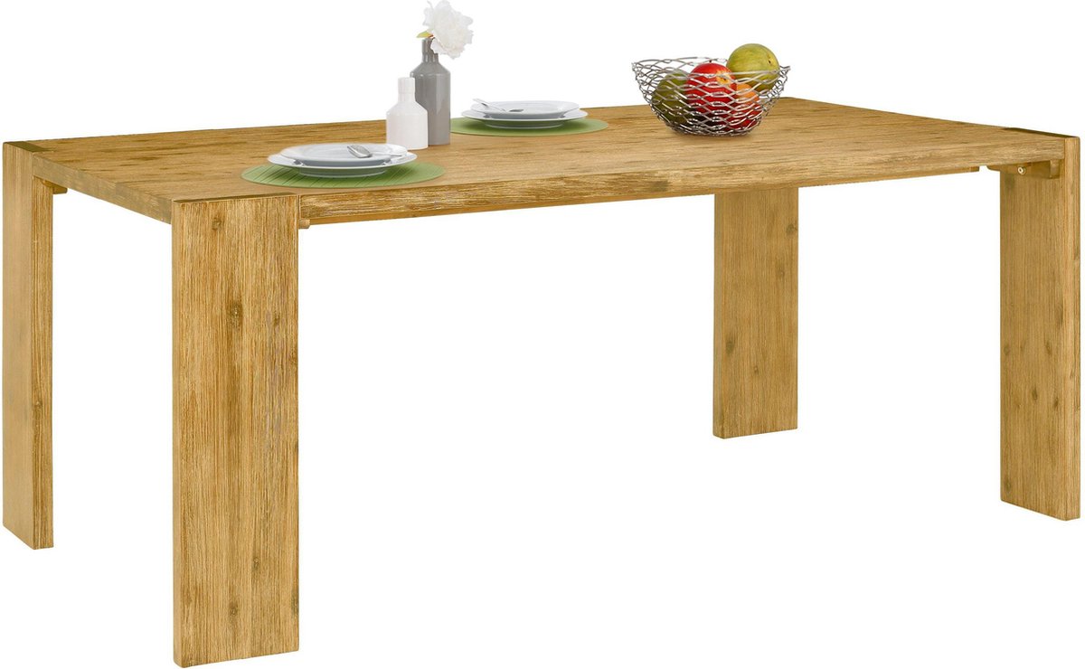 Notio Living Marbella-Eettafel - 180 cm - Acaciahout Bruin