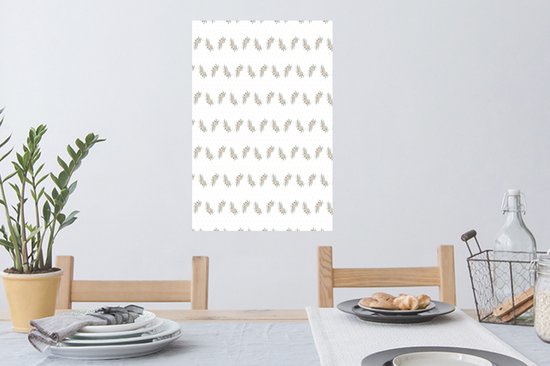 Stickers muraux - Vintage - Feuille - Motifs - 40x60 cm - Film Adhésif