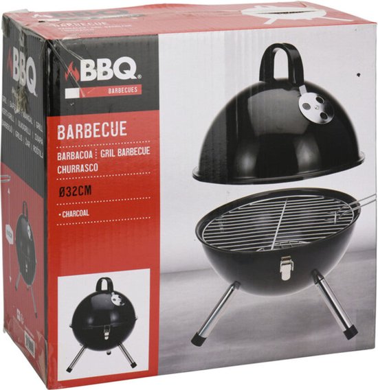 Van der Meulen Kogelbarbecue - Zwarte BBQ van 32 cm van Van der Meulen — afbeelding 2
