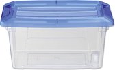 Iris Topbox Opbergbox 5L 29x19.5x14 cm Blauw/Transparant