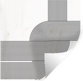 Muurstickers - Sticker Folie - Kunst - Abstract - Zwart - Wit - 50x50 cm - Plakfolie - Muurstickers Kinderkamer - Zelfklevend Behang - Zelfklevend behangpapier - Stickerfolie
