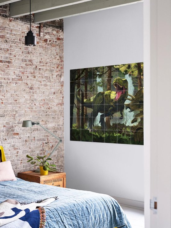 Fotobehang Open raam uitzicht op de kust van de Seychellen