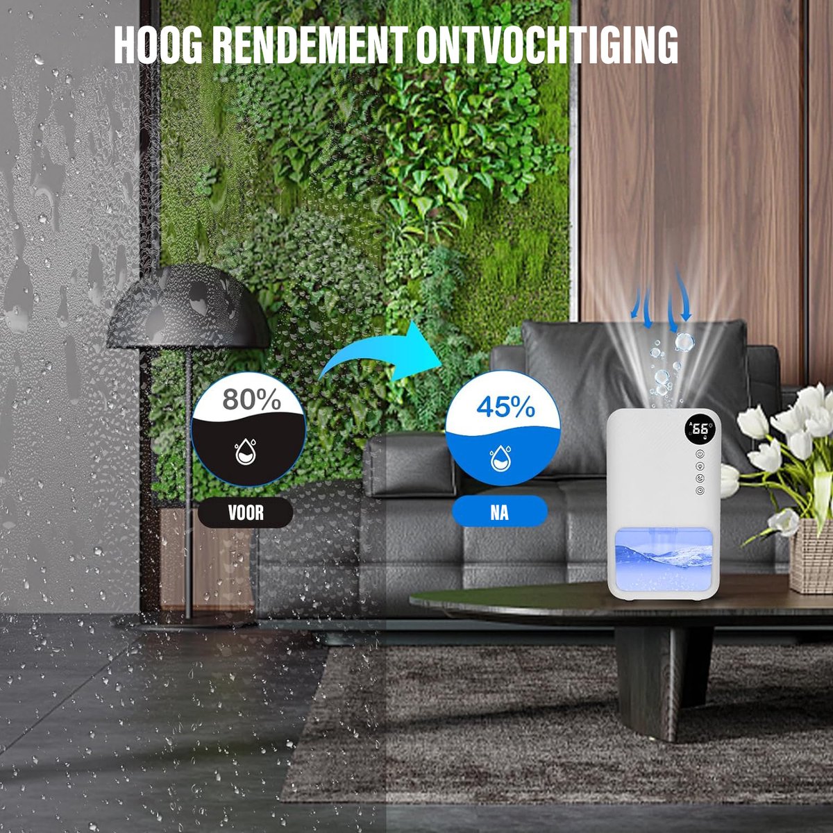 Woods MDK11 portable luchtontvochtiger