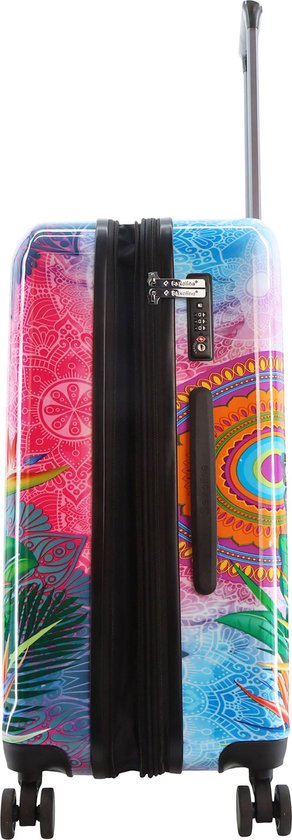 Saxoline rigide / Trolley / Valise de voyage Saxoline - 67 cm (Medium) - Butterfly Nature