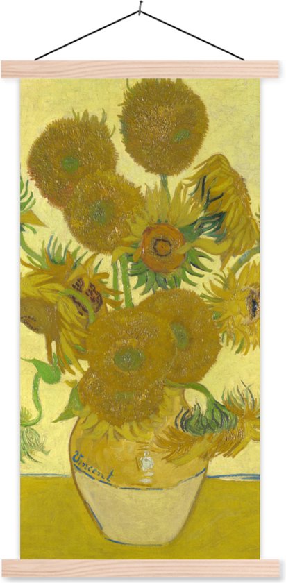 Affiche scolaire - Tournesols - Vincent van Gogh - 40x80 cm - Lattes vierges
