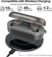 Tozo T10 Bluetooth 5.3 Oortelefoon, Draadloze Koptelefoon, Ai Verbeterde Roeping Met Diepe Bas, Ipx8 Waterdichte Oordopjes, 45H Spelen