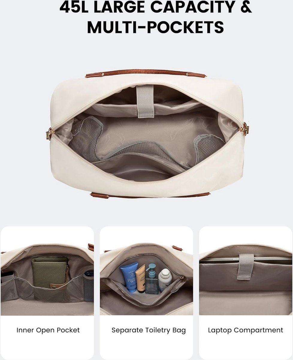 HB-10 Women's Canvas Travel Bag, Weekend Bag, Duffels, Weekend Bag