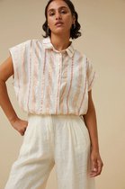 24112054 Bieke gloss stripe blouse