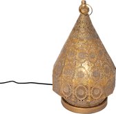 QAZQA mowgli - Oosterse Tafellamp - 1 lichts - H 43 cm - Goud - Woonkamer | Slaapkamer | Keuken