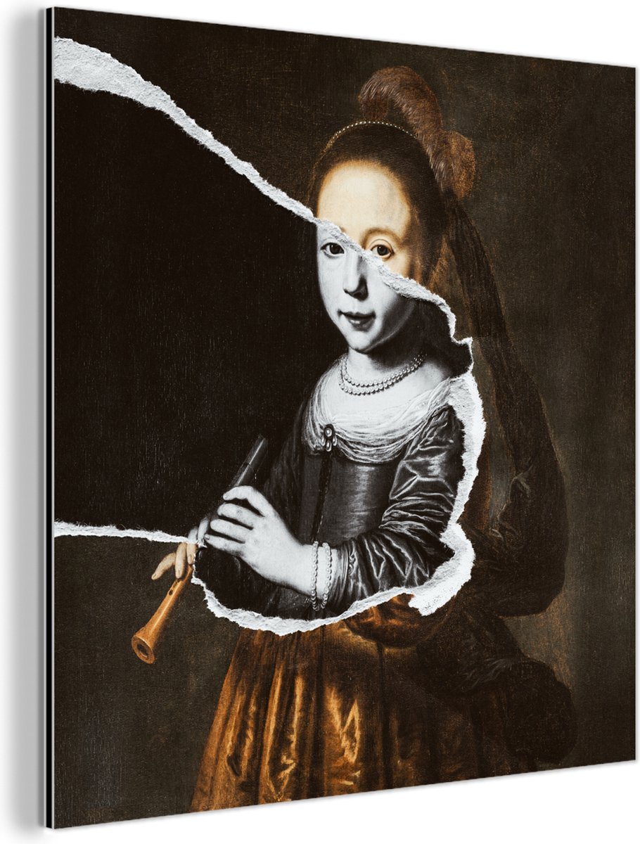 Wanddecoratie Metaal - Aluminium Schilderij Industrieel - Elizabeth Spiegel - Dirck Dircks