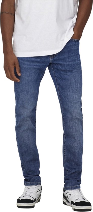 Only & Sons Jeans Onsweft Reg. M. Blue 6755 Dnm Jeans 22026755 Medium Blue Denim Mannen Maat - W33 X L34